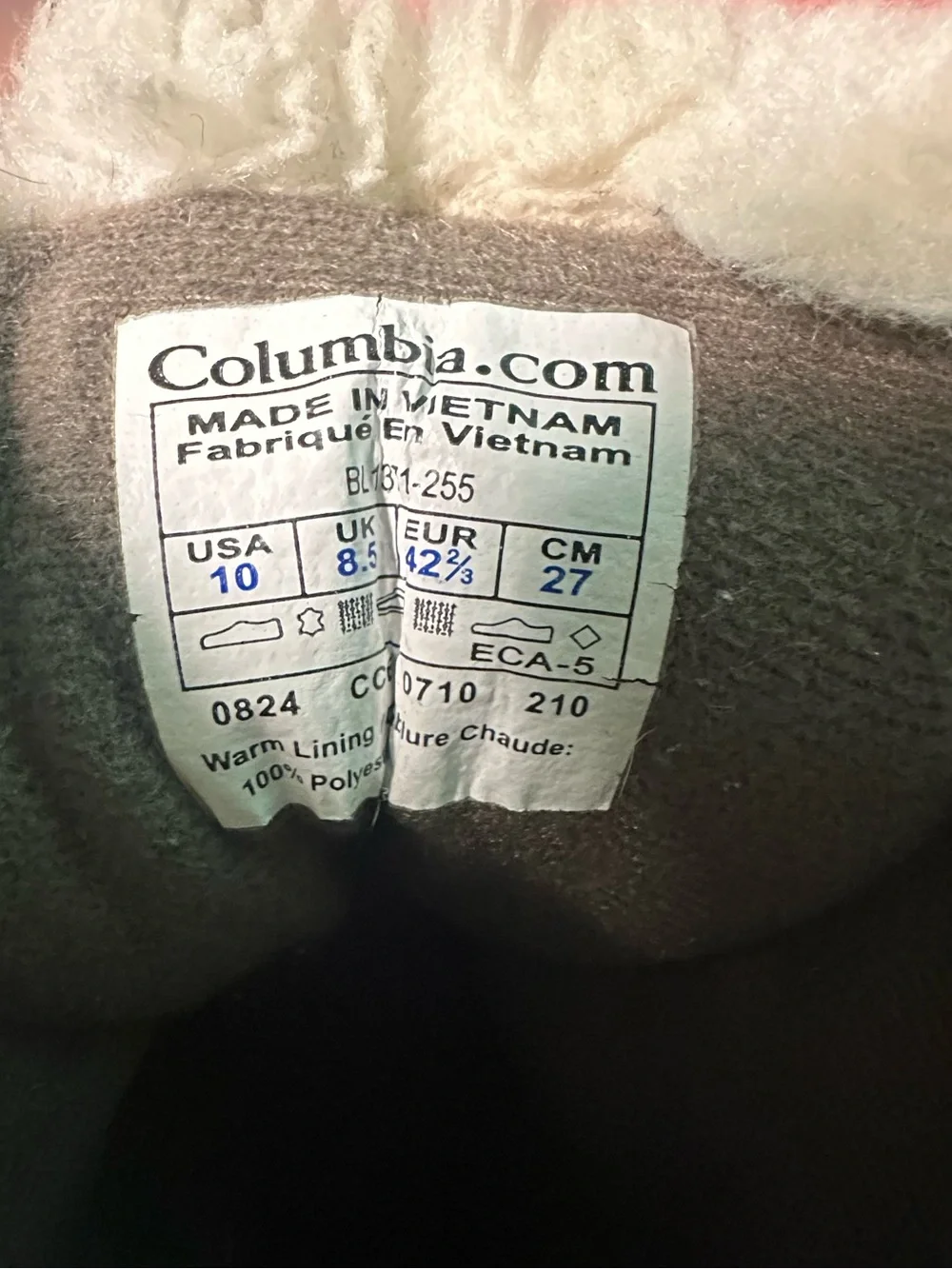 Columbia Brown and Tan Winter Snow Boots with Faux Fur Collar Women size 10